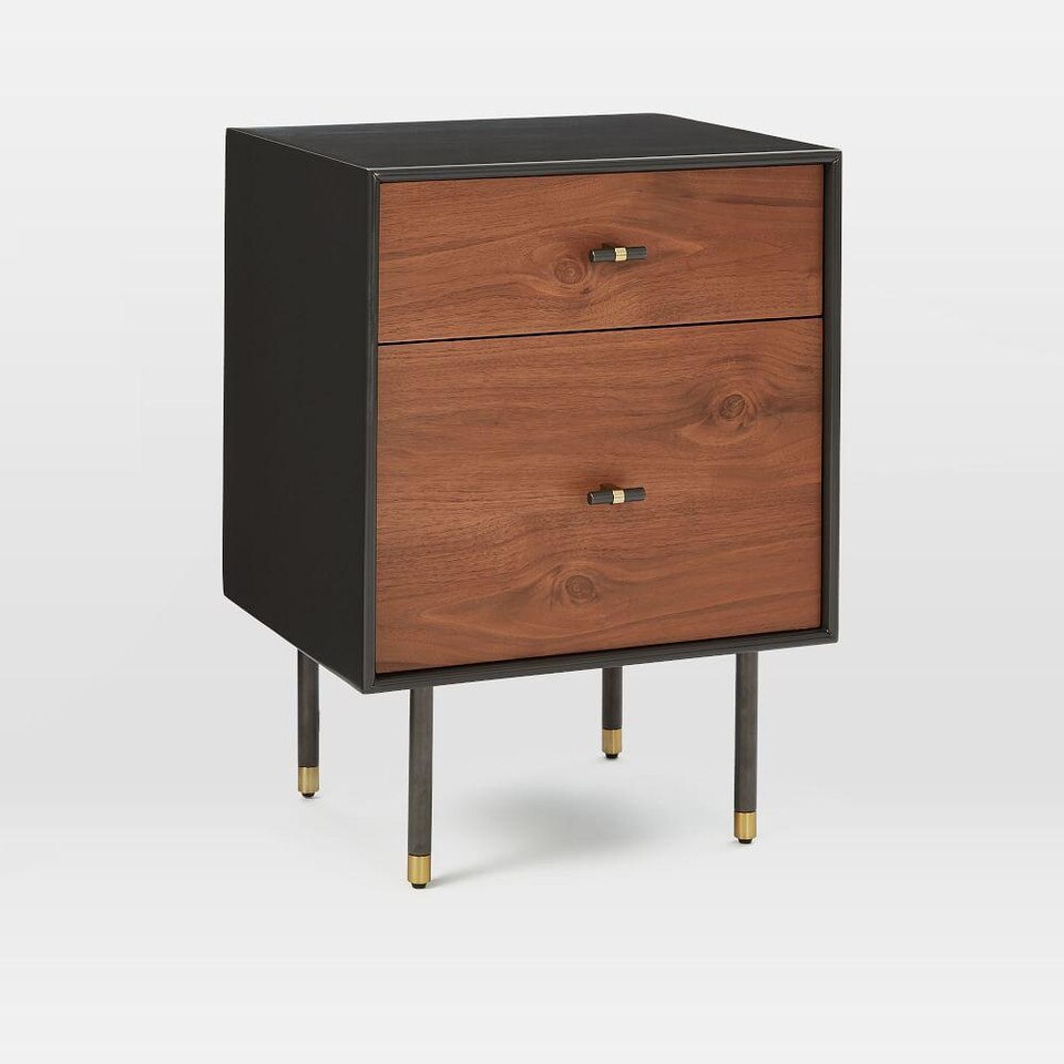 Modernist Wood + Lacquer Bedside Table west elm Australia